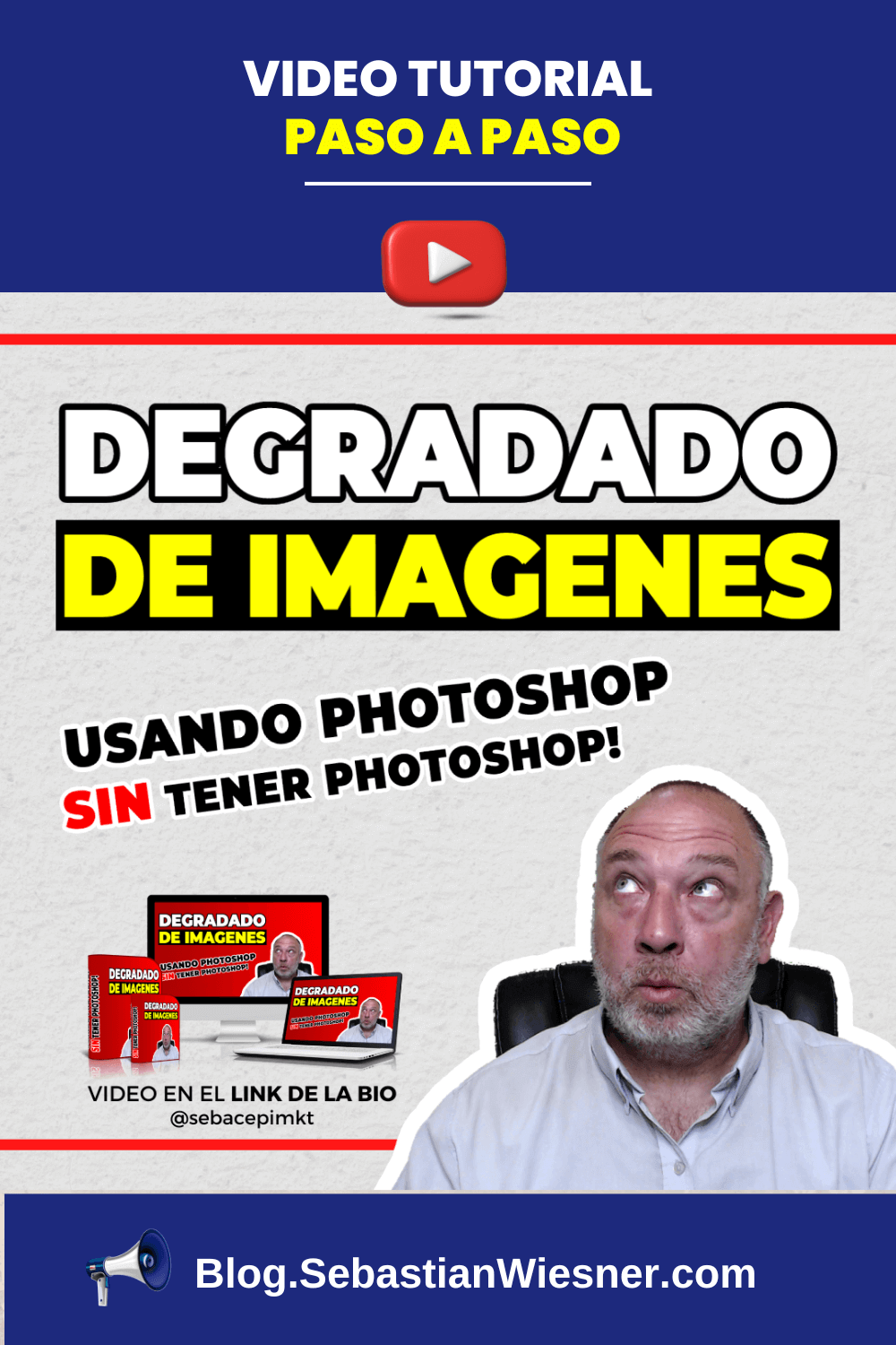 00:00 Intro y Bienvenida 00:32 Utilizamos App Gratuita (similar Photoshop) 01:22 Creamos proyecto nuevo 02:03 Cargamos imagen para trabajar 02:53 Primer efecto degradado 06:14 Segundo efecto degradado 09:08 Descargando imagen trabajada con efecto degradado 10:15 Regalos y Cierre